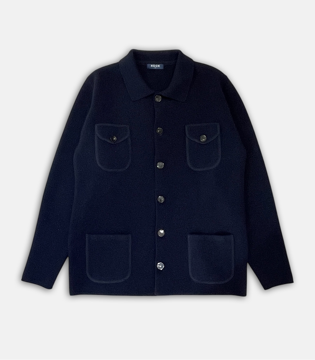 Chaqueta De Lana Con Bolsillos Azul HOOK