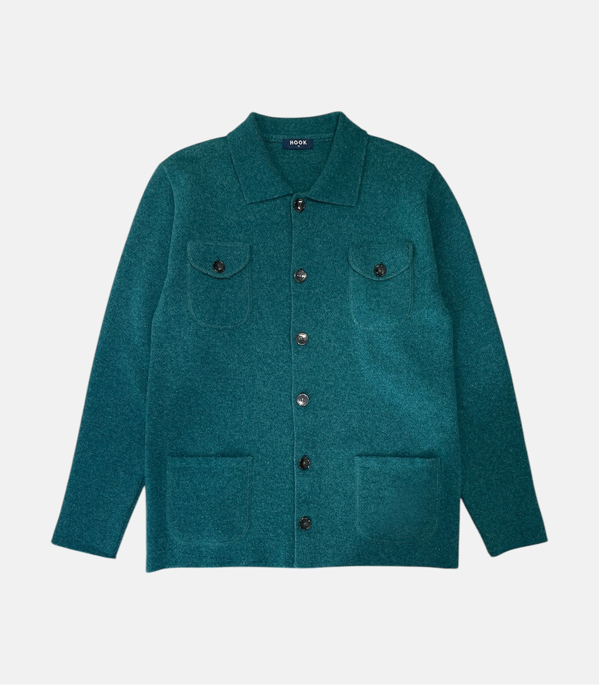 HOOK Green Wool Jacket With Pockets
