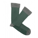 Calcetines Ojo De Perdiz Verde Y Gris HOOK