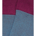 HOOK Denim Blue And Burgundy Partridge Eye Socks
