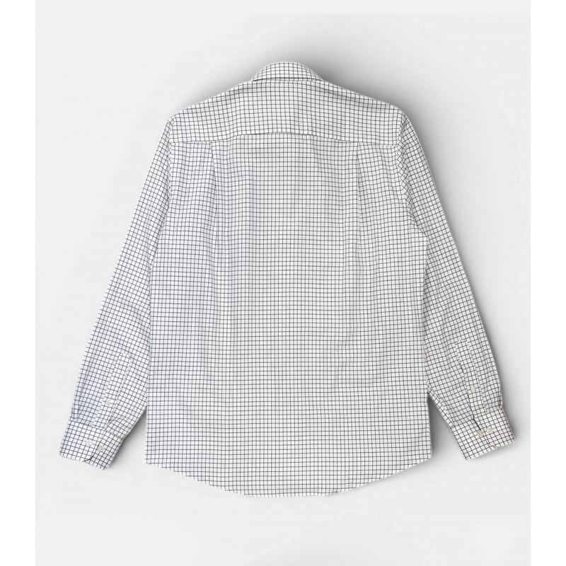 Blue and Burgundy Checkered Shirt