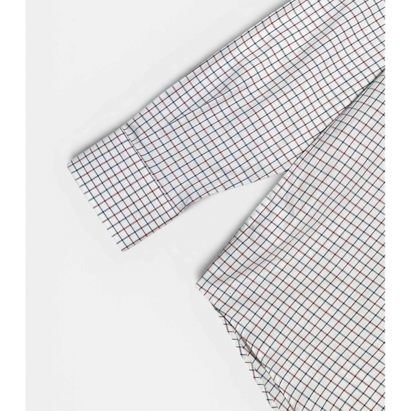 Camisa Cuadros Azul y Burdeos