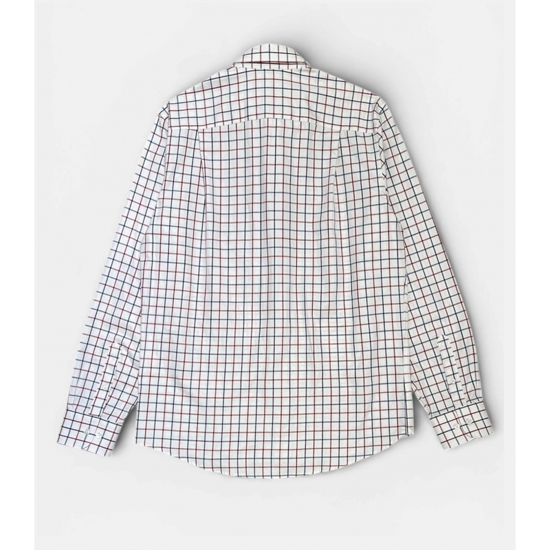 Navy and Burgundy Checks Viella Shirt