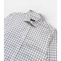 Navy and Burgundy Checks Viella Shirt