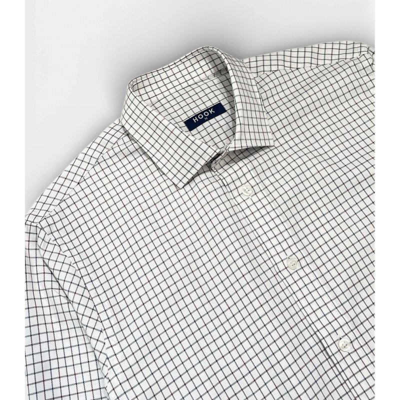 Camisa Cuadros Marrón Y Verde