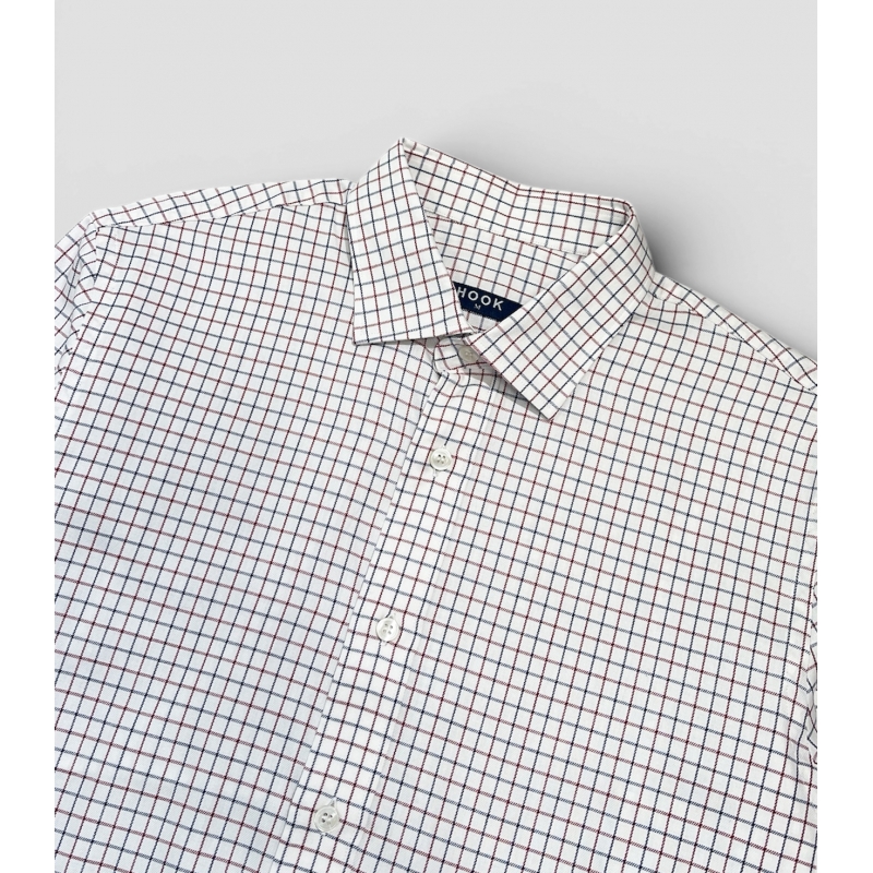 Camisa Cuadros Azul y Burdeos