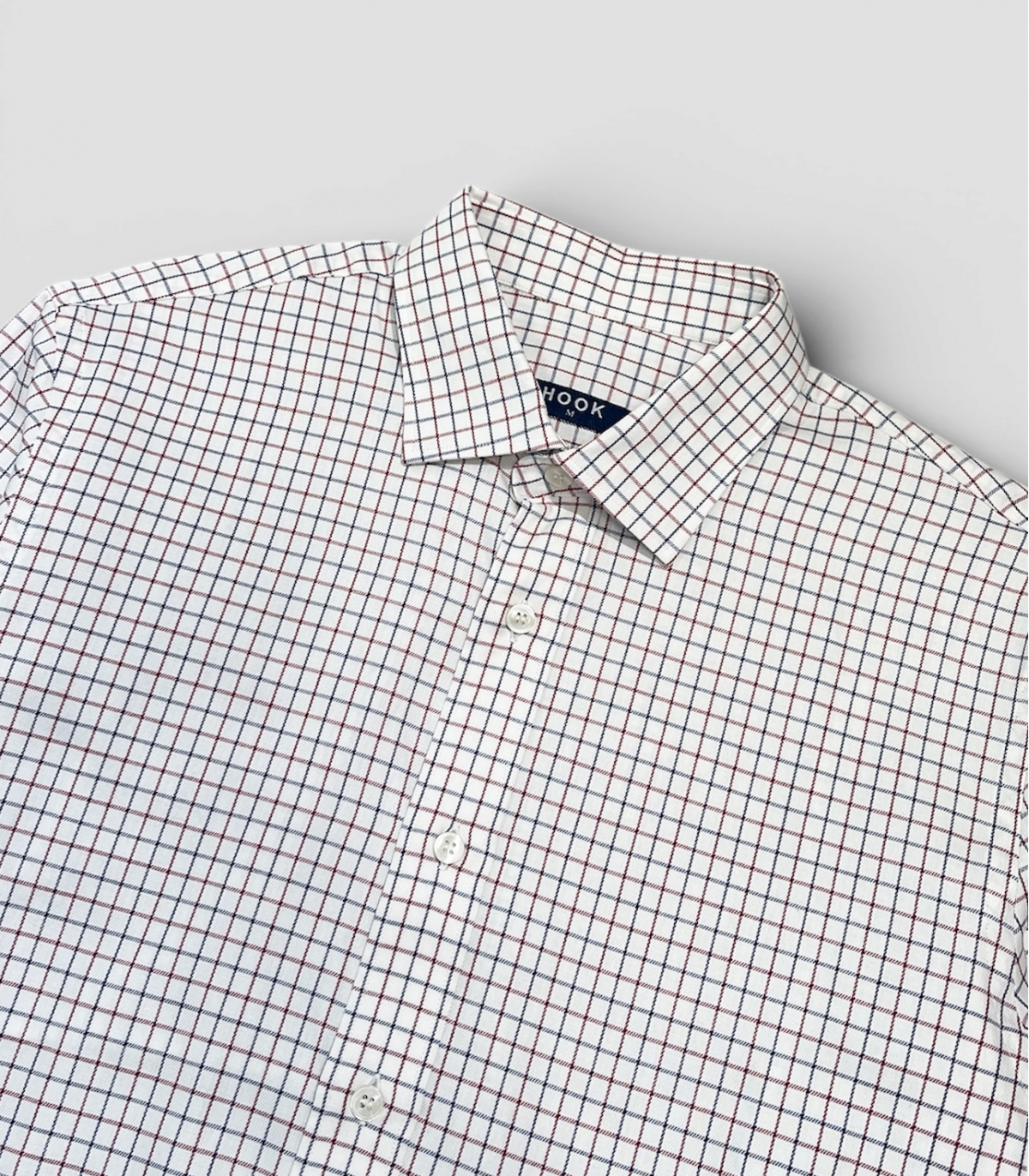 Blue and Burgundy Checkered Shirt